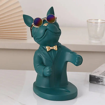 Charming Canine Wine Glass Holder | Handmade Table Accent
