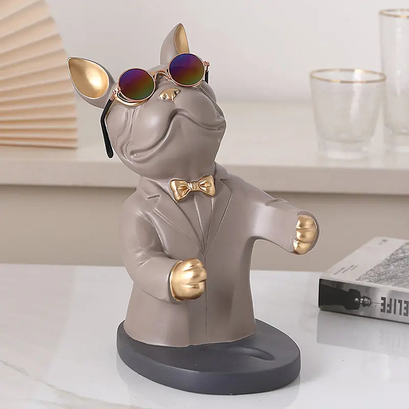 Charming Canine Wine Glass Holder | Handmade Table Accent