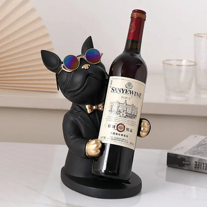Charming Canine Wine Glass Holder | Handmade Table Accent
