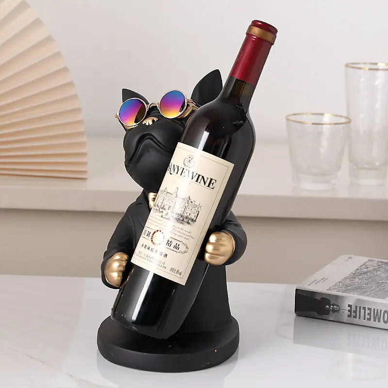 Charming Canine Wine Glass Holder | Handmade Table Accent