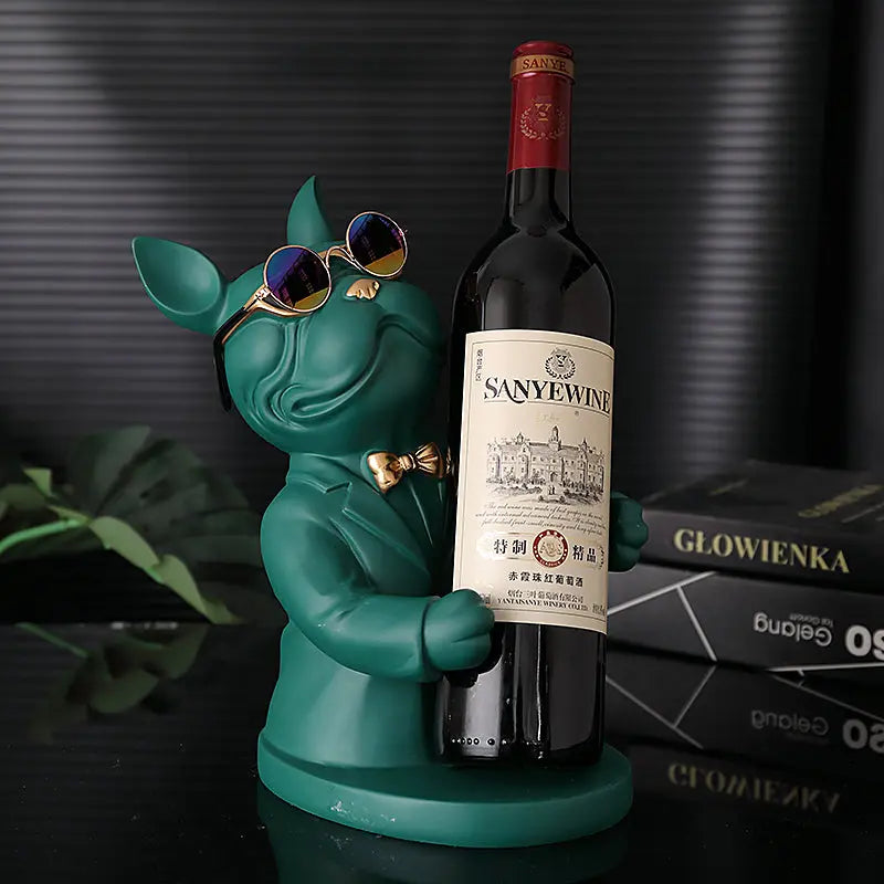 Charming Canine Wine Glass Holder | Handmade Table Accent