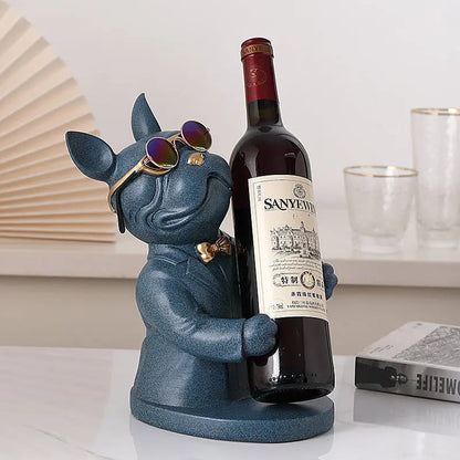 Charming Canine Wine Glass Holder | Handmade Table Accent