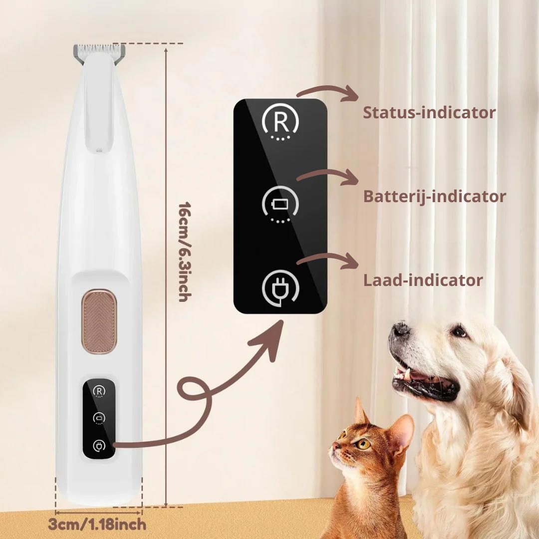 Silent and Waterproof Pet Trimmer for Cats and Dogs