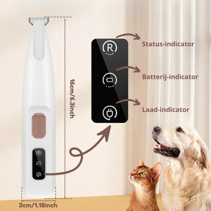 Silent and Waterproof Pet Trimmer for Cats and Dogs
