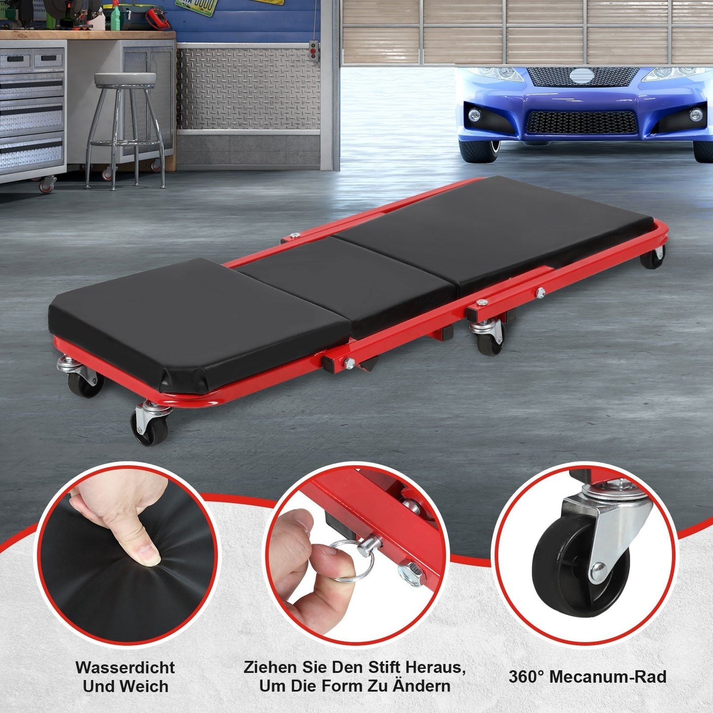 Workshop Couch Roller Board for Assembly – Car Use