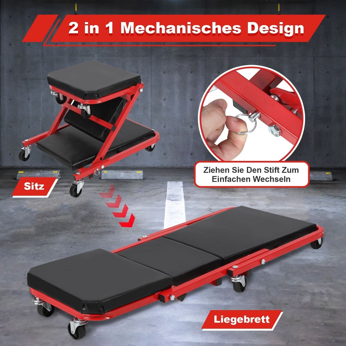 Workshop Couch Roller Board for Assembly – Car Use