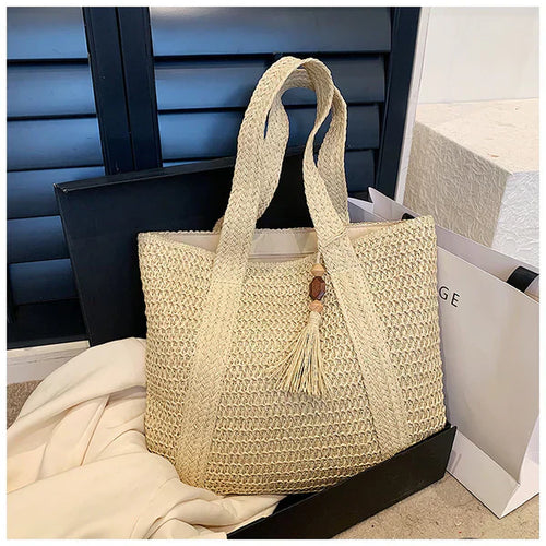 Woven Summer Tote Bag for Stylish Adventures
