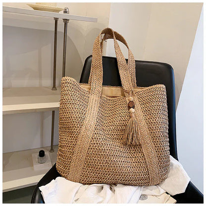 Woven Summer Tote Bag for Stylish Adventures