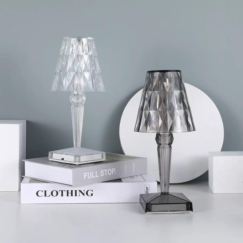 LED Table Lamp with Sparkling Crystal Touch – Elegant Design