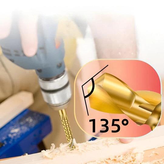 Precision Hole Saw Drill Set - 6 Pieces for Metal, Wood & Plastic