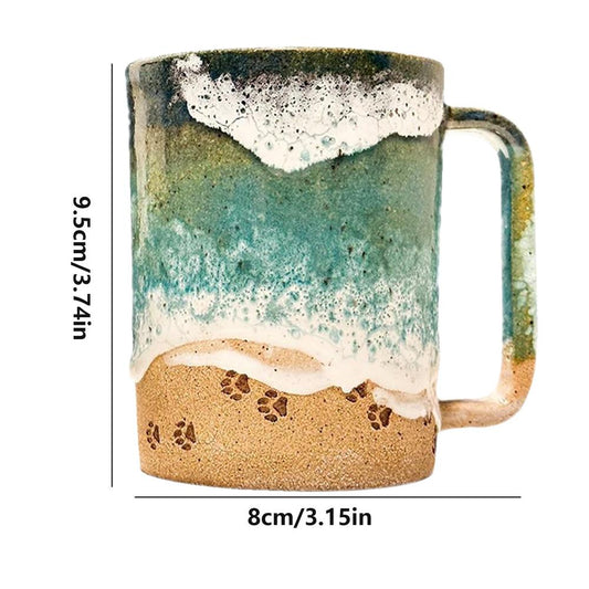 50% Off | 3D Printed Coastal Line Ceramic Coffee Mug