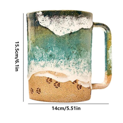 50% Off | 3D Printed Coastal Line Ceramic Coffee Mug