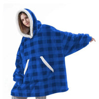 Blue Checks - White Edge