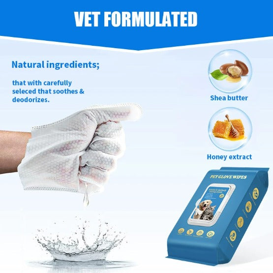 Daily Care Gloves for Gentle Pet Wipes
