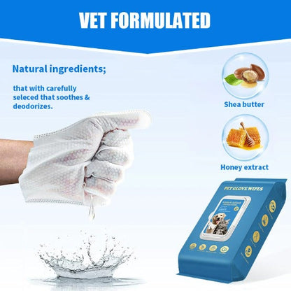 Daily Care Gloves for Gentle Pet Wipes