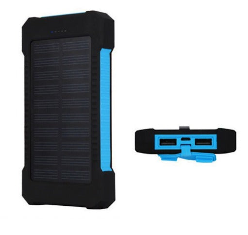 Compact Solar Power Bank for Outdoor Use – Dual USB Fast Charging