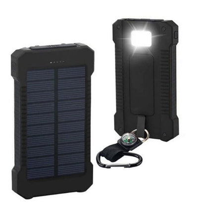 Compact Solar Power Bank for Outdoor Use – Dual USB Fast Charging