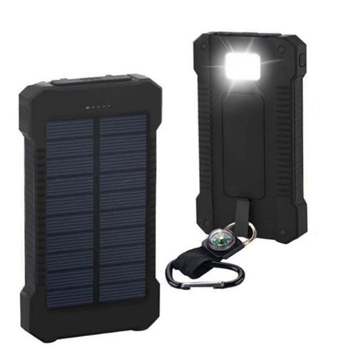 Compact Solar Power Bank for Outdoor Use – Dual USB Fast Charging