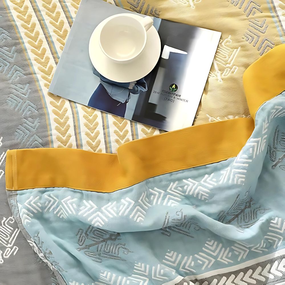 Serene Haven Reversible Cotton Comfort Blanket