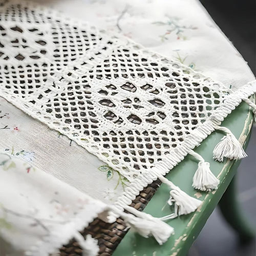 Charming Floral Lace Window Panel for a Cozy Touch