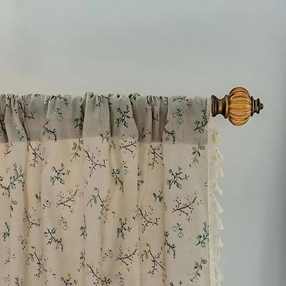 Charming Floral Lace Window Panel for a Cozy Touch