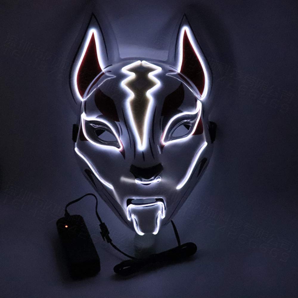 Illuminated Fox Mask - Enhanced LED Costume Accessory