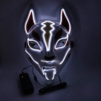Illuminated Fox Mask - Enhanced LED Costume Accessory