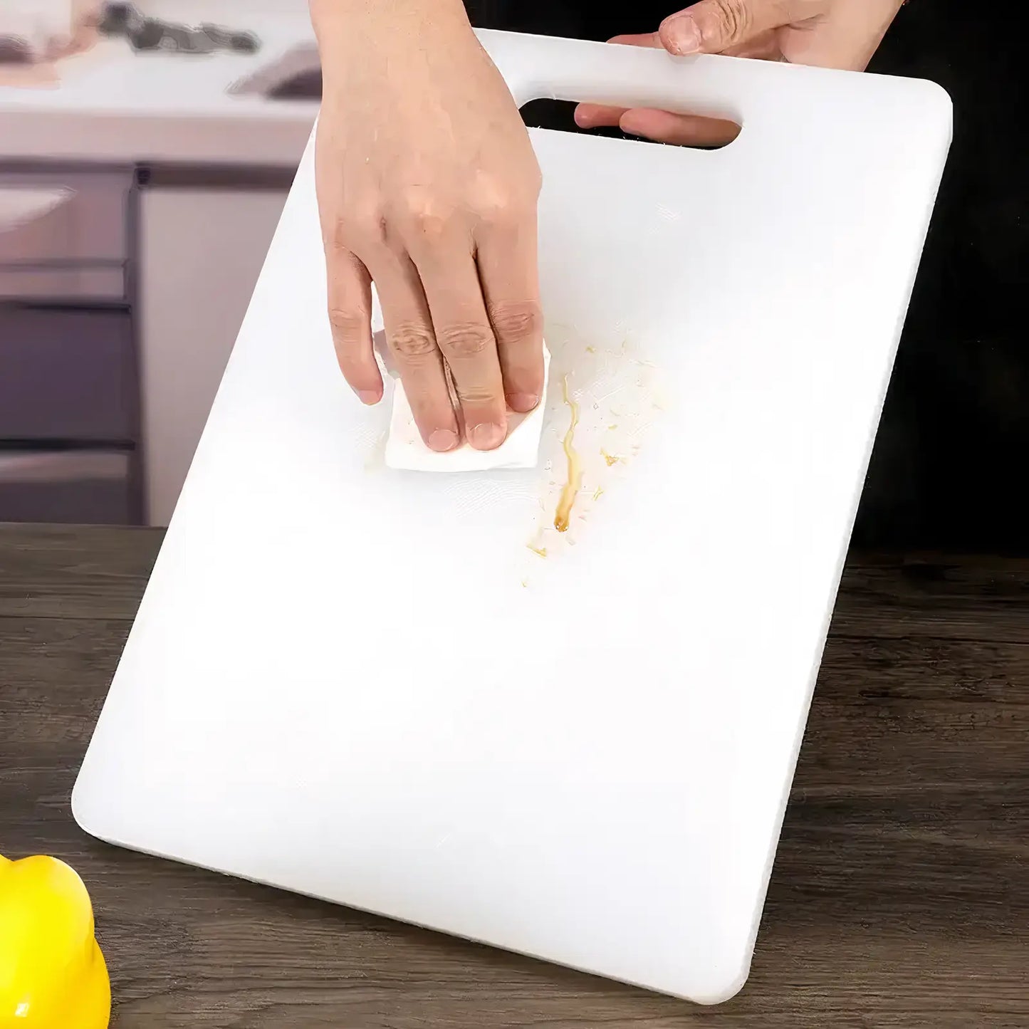 White Plastic Cutting Board