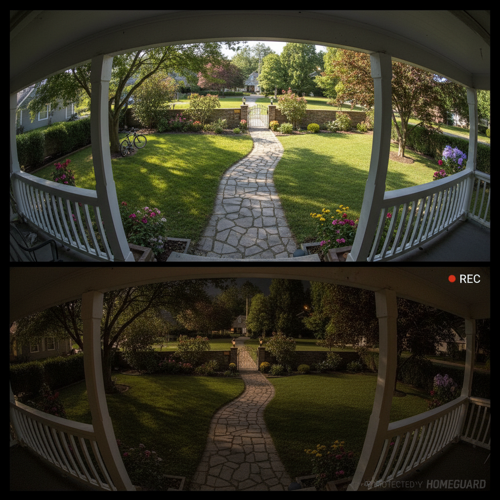Smart Home Security Camera with Night Vision and Audio