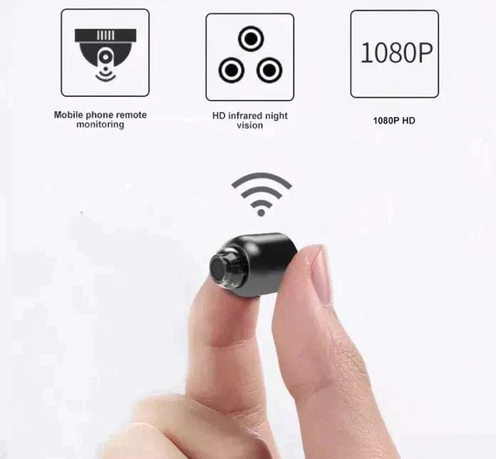 Smart Home Security Camera with Night Vision and Audio