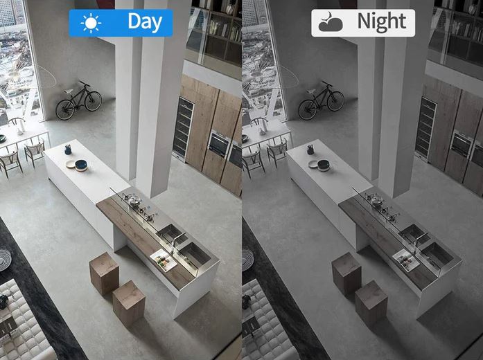 Smart Home Security Camera with Night Vision and Audio