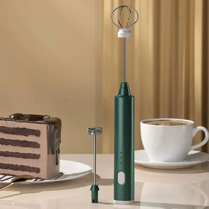 Compact Handheld Mixer for Kitchen and Coffee Use