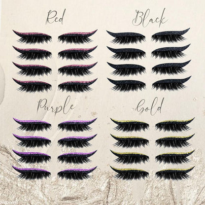 Reusable Sparkle Eye Liner Lash Stickers | Buy 1 Get 1 Free