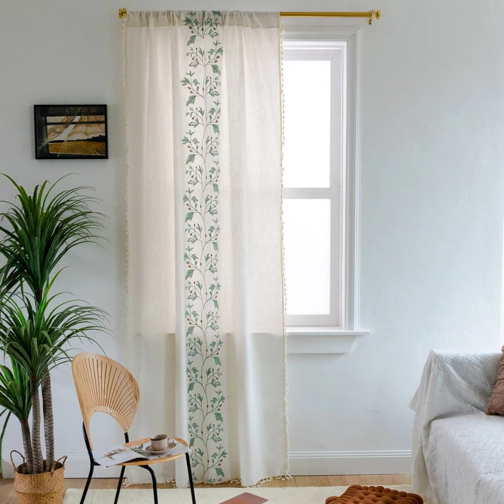 Botanical Charm Tassel Window Treatment