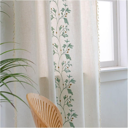 Botanical Charm Tassel Window Treatment
