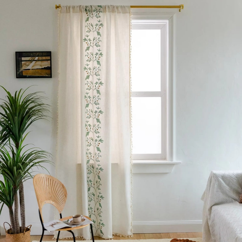 Botanical Charm Tassel Window Treatment