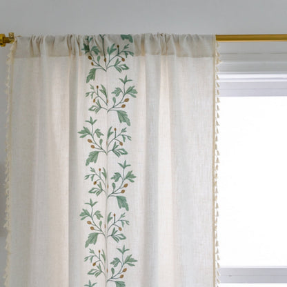 Botanical Charm Tassel Window Treatment