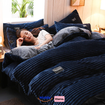 Soft Fleece Duvet Cover | Cozy, Zip Closure Bedding