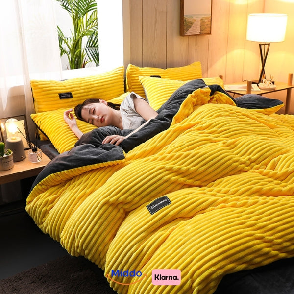 Soft Fleece Duvet Cover | Cozy, Zip Closure Bedding