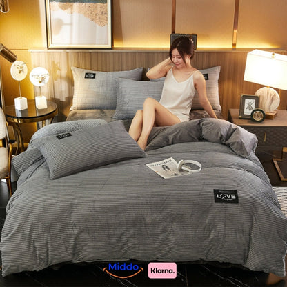 Soft Fleece Duvet Cover | Cozy, Zip Closure Bedding