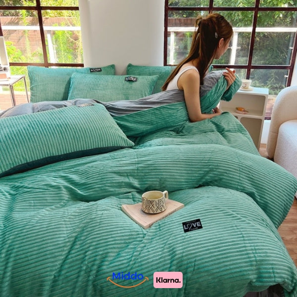 Soft Fleece Duvet Cover | Cozy, Zip Closure Bedding