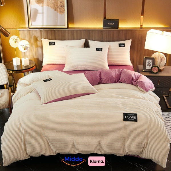 Soft Fleece Duvet Cover | Cozy, Zip Closure Bedding