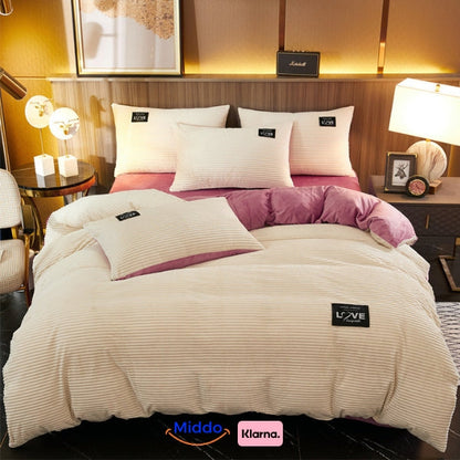 Soft Fleece Duvet Cover | Cozy, Zip Closure Bedding