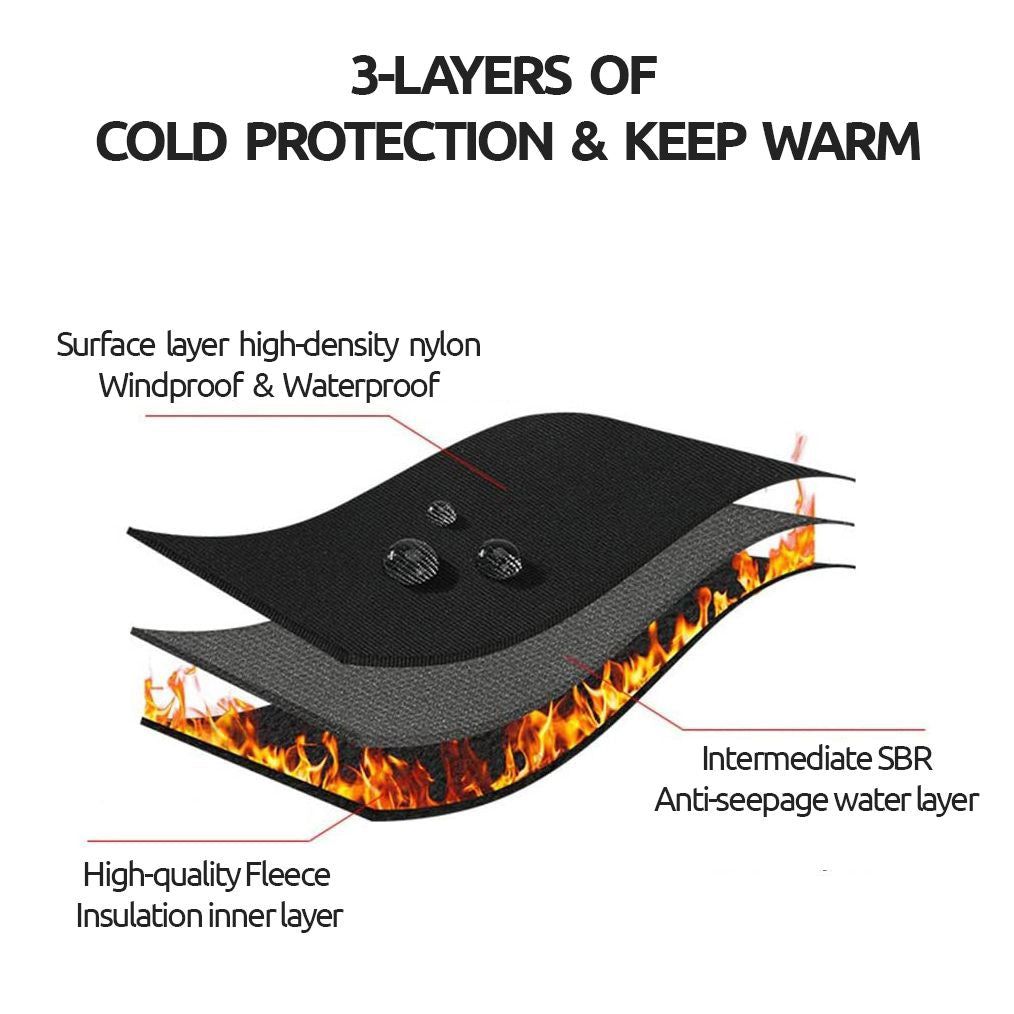 Non-Slip Grip Winter Gloves for Cycling and Skiing Activities