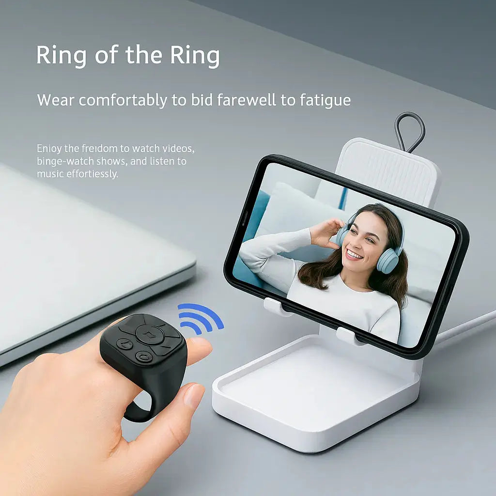 Bluetooth Remote Control for Effortless Photography & Scrolling