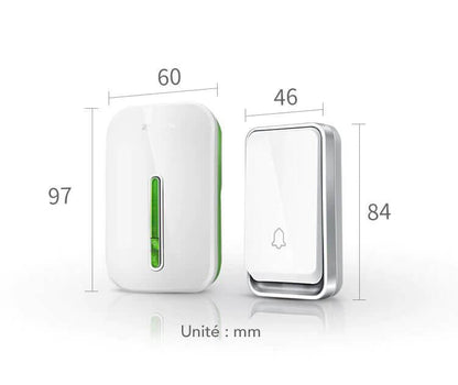 Cordless Door Chime with Waterproof Design and Extended Range