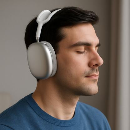Bluetooth Noise Cancelling Over-Ear Headphones with Built-in Microphone