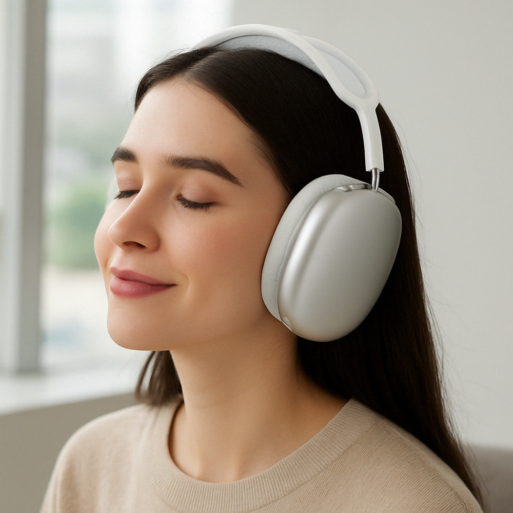 Bluetooth Noise Cancelling Over-Ear Headphones with Built-in Microphone