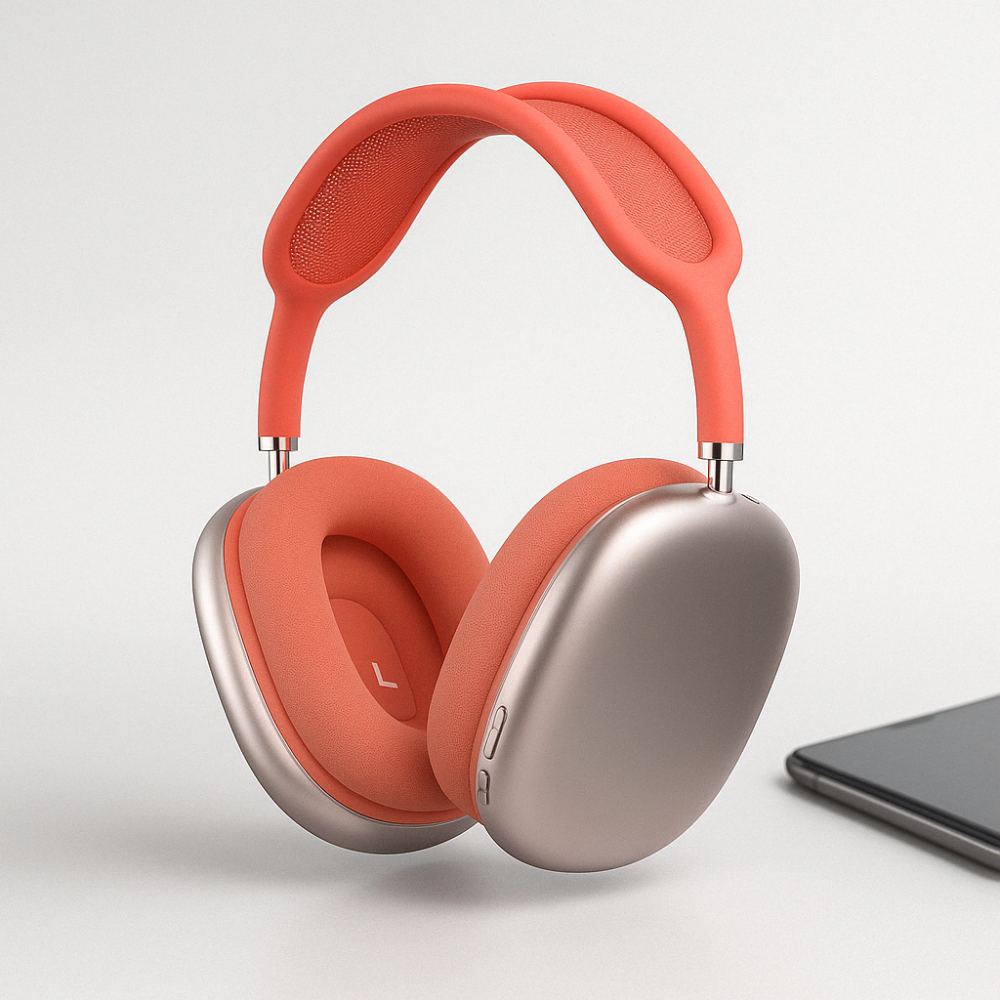 Bluetooth Noise Cancelling Over-Ear Headphones with Built-in Microphone