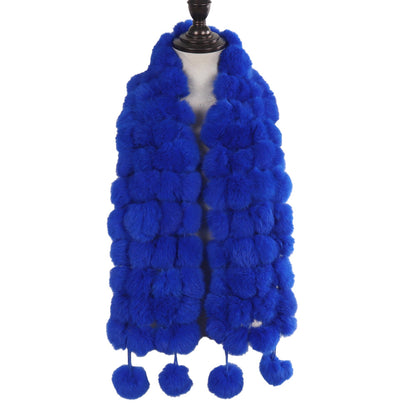 Scarf Made of Rex Rabbit Fur for Women
